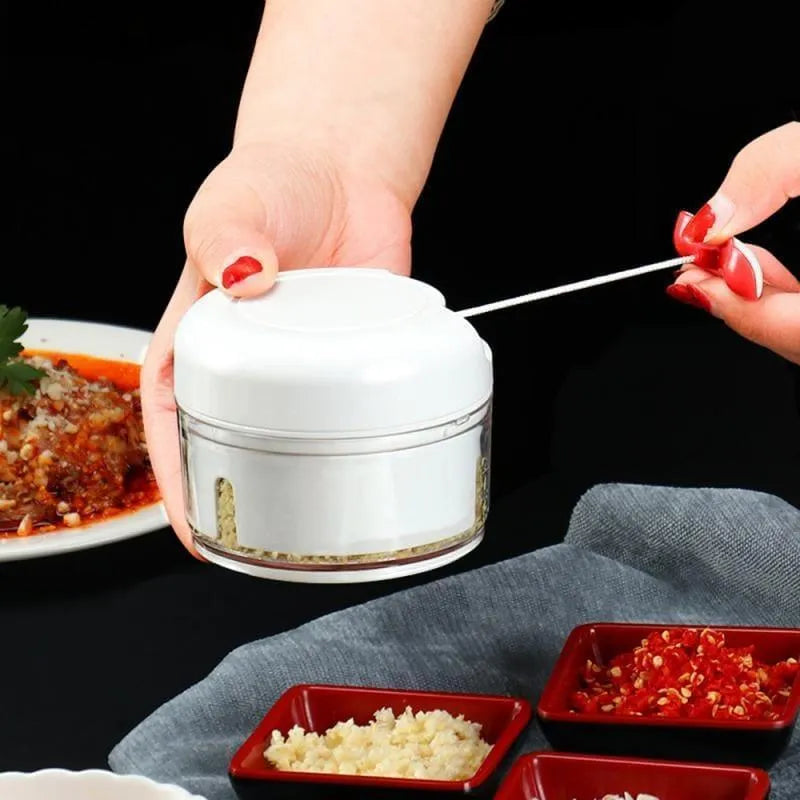 Manual Hand-Pull Food Chopper & Garlic Mincer