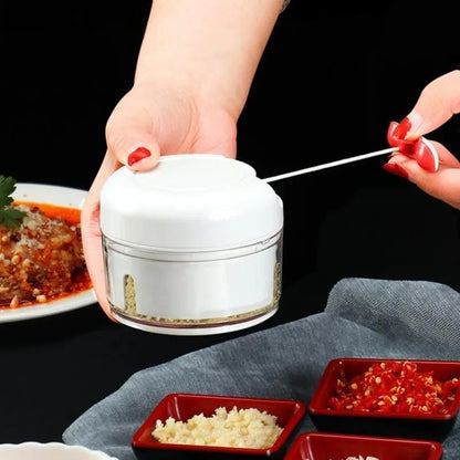Manual Hand-Pull Food Chopper & Garlic Mincer