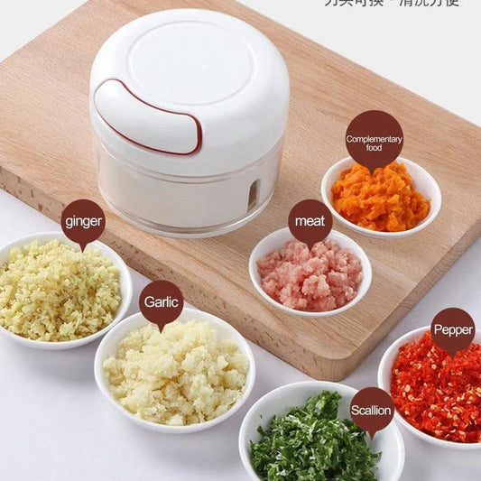 Manual Hand-Pull Food Chopper & Garlic Mincer