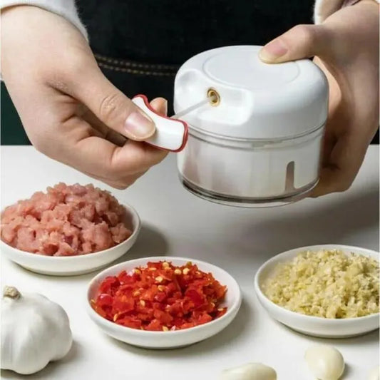 Manual Hand-Pull Food Chopper & Garlic Mincer